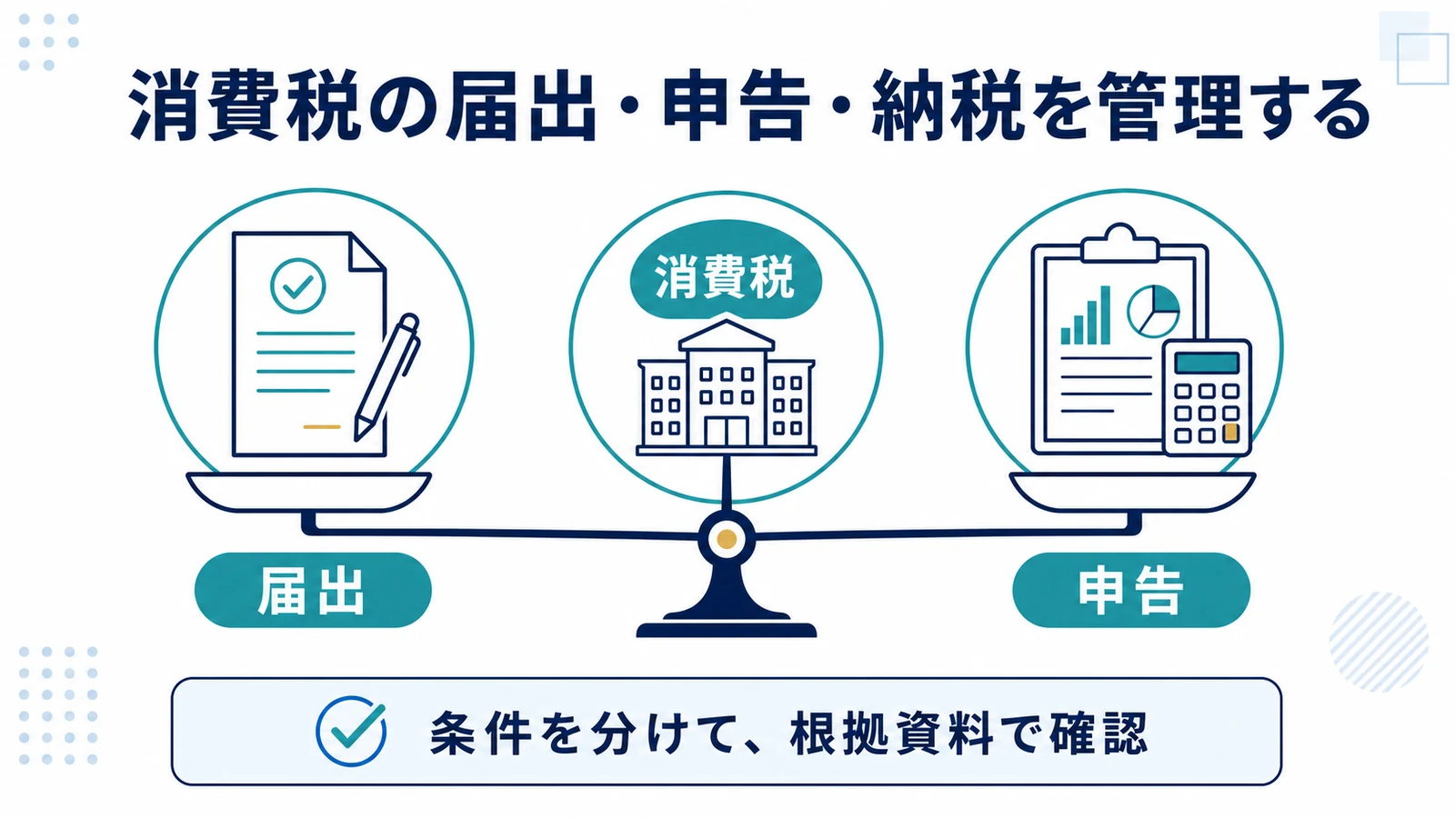消費税の届出・申告・納税を管理する