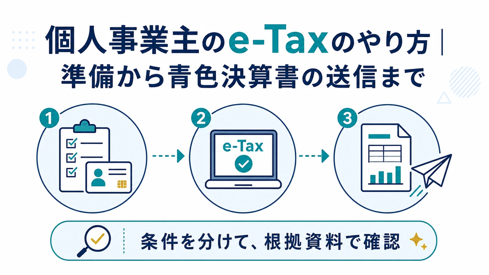 個人事業主のe-Taxのやり方｜準備から青色決算書の送信まで