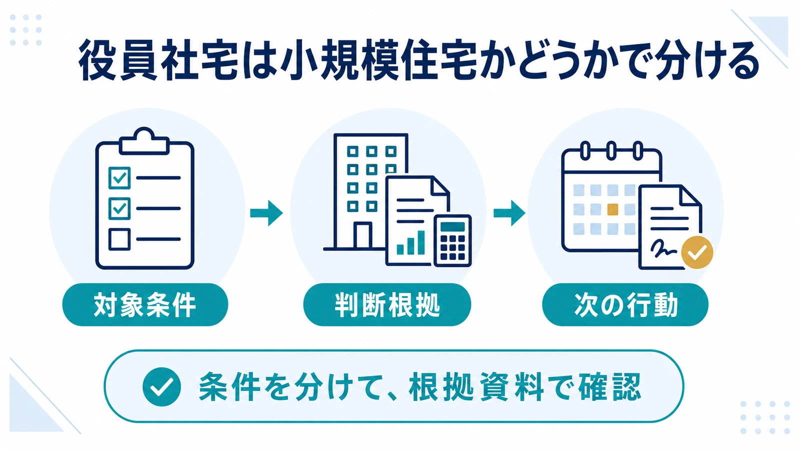 役員社宅は小規模住宅かどうかで分ける