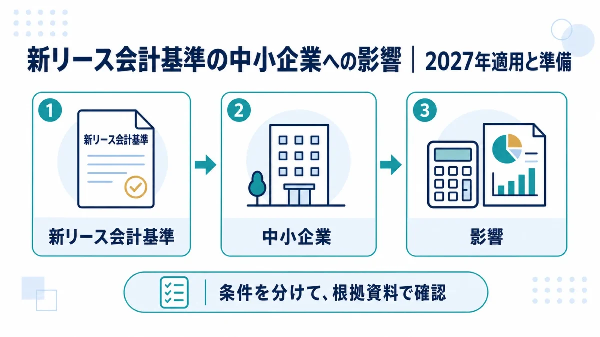 新リース会計基準の中小企業への影響｜2027年適用と準備