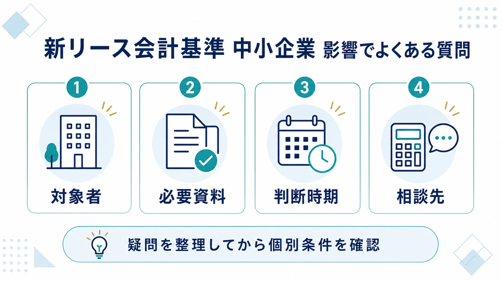 新リース会計基準 中小企業 影響でよくある質問