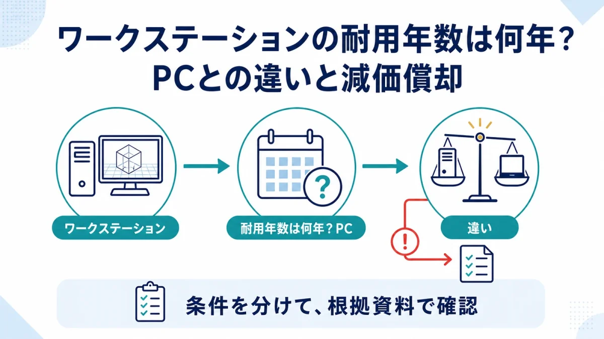 ワークステーションの耐用年数は何年？PCとの違いと減価償却