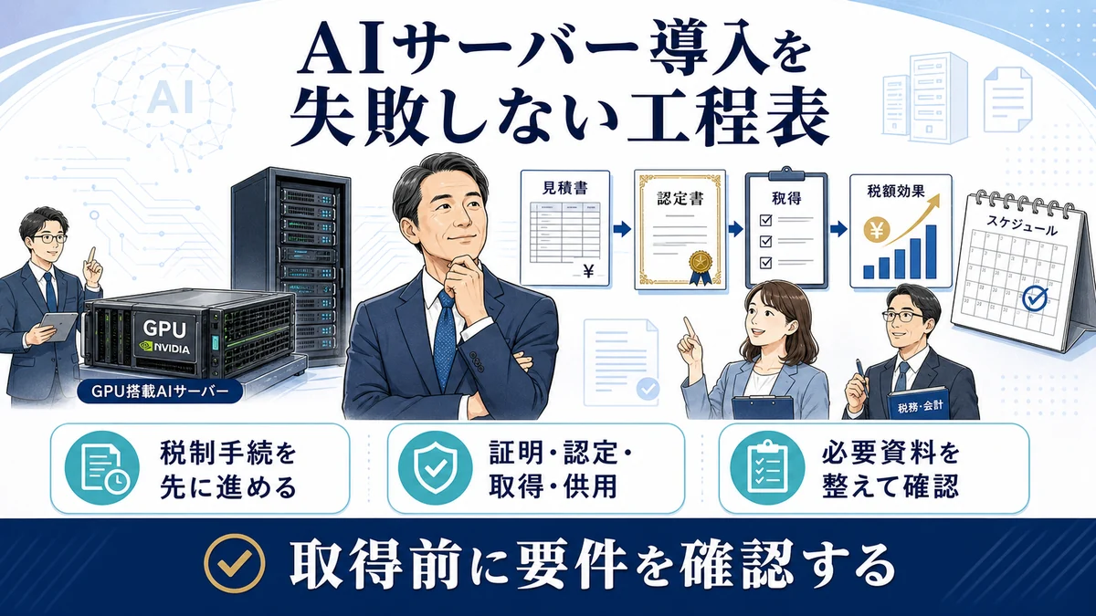 AIサーバー導入を失敗しない工程表