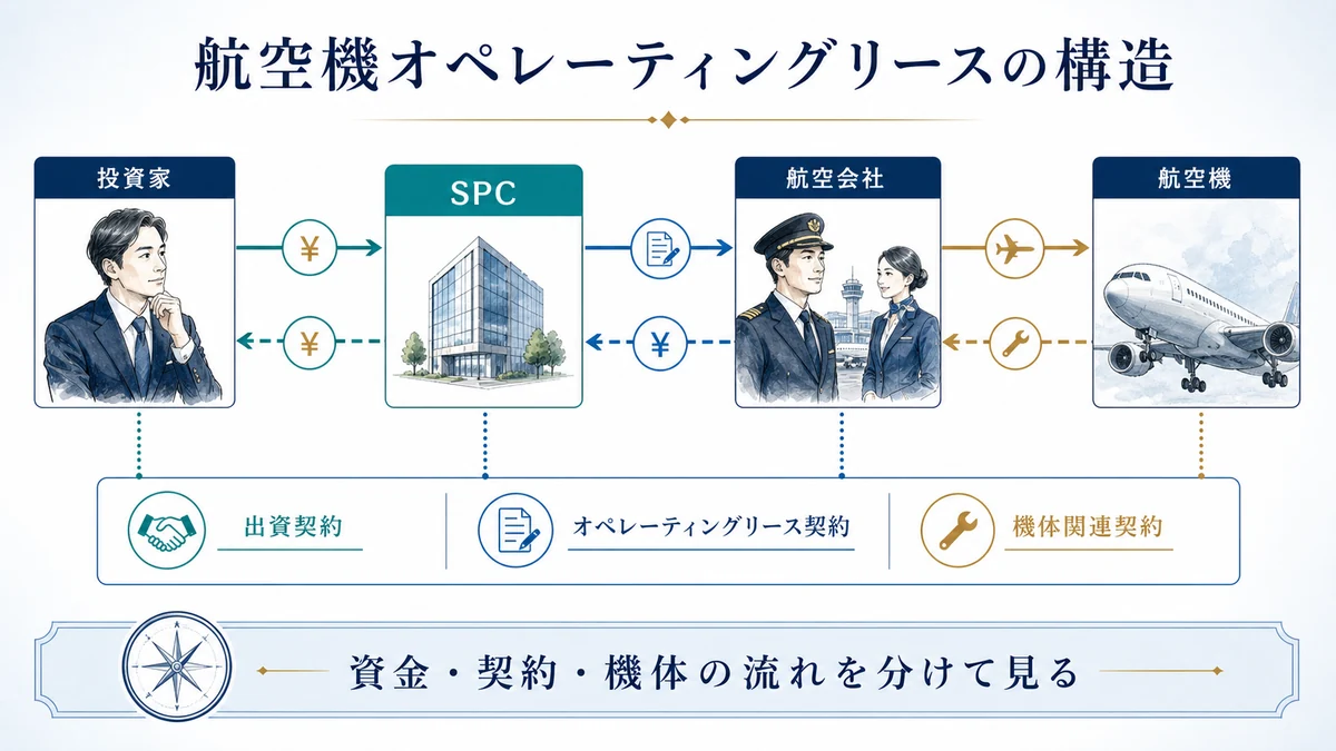 航空機オペレーティングリースの構造