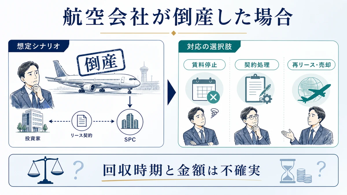 航空会社が倒産した場合