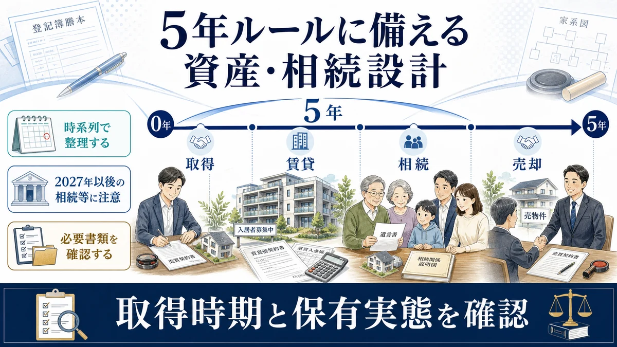 5年ルールに備える資産・相続設計
