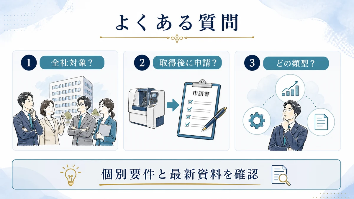 中小企業経営強化税制のよくある質問