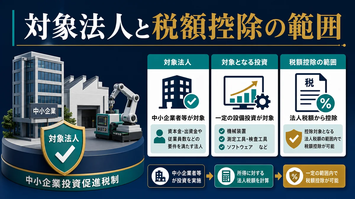 対象法人と税額控除の範囲