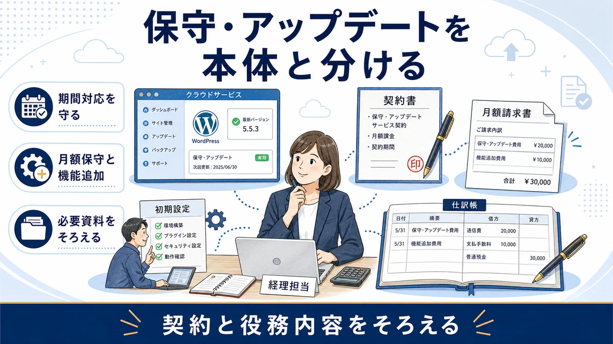 保守・アップデートを期間配分する