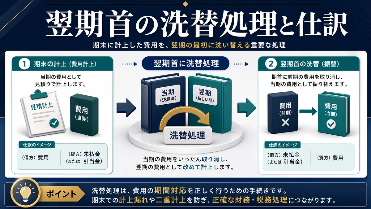 翌期首の洗替処理と仕訳