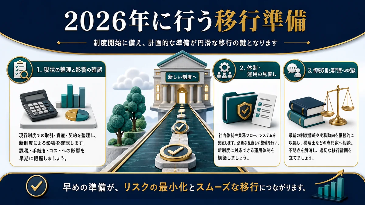 2026年に行う移行準備