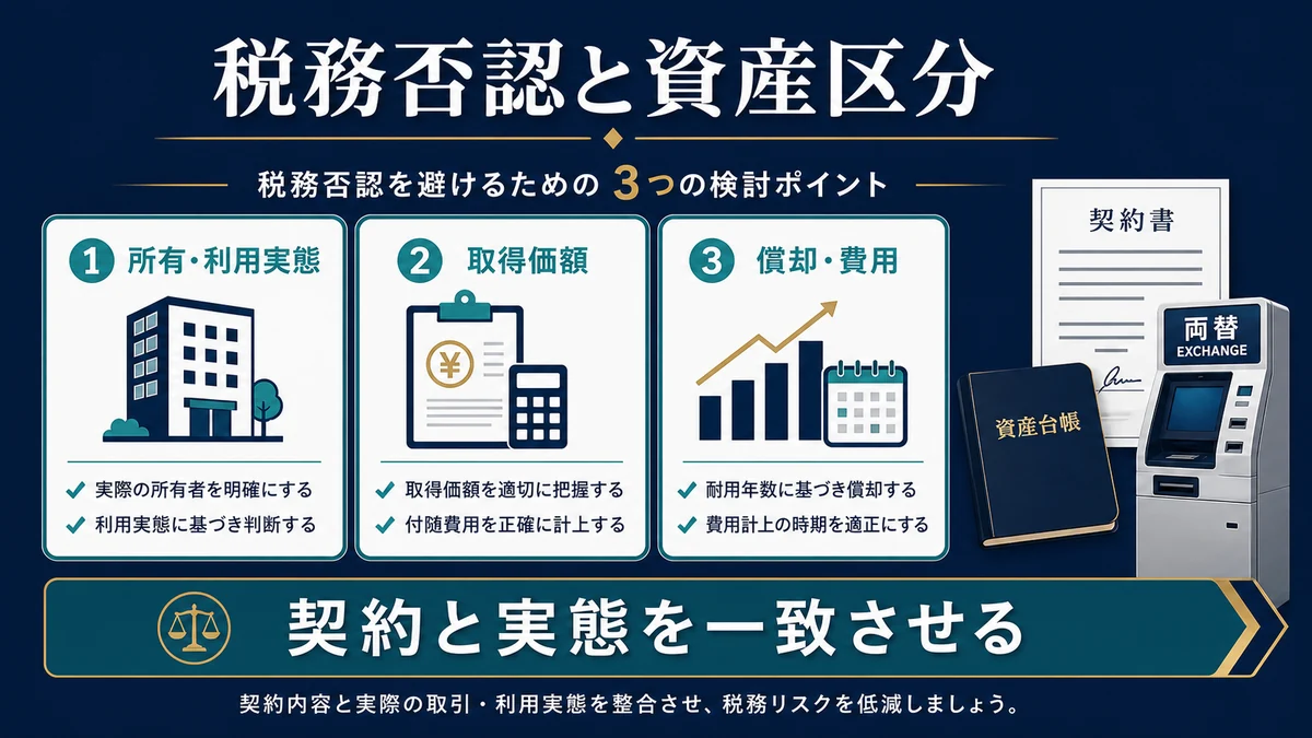 税務否認と資産区分のリスク