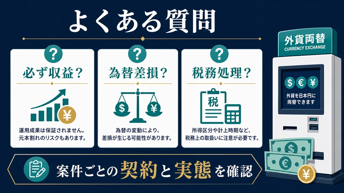 外貨両替機 損失のよくある質問