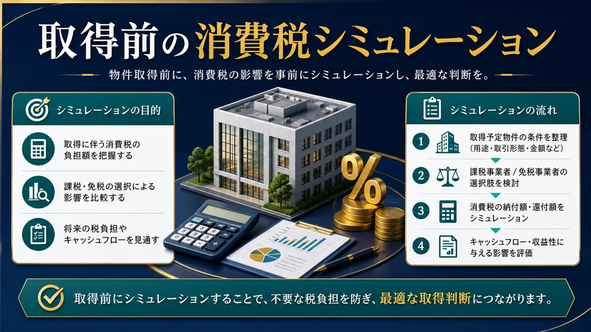 取得前の消費税シミュレーション