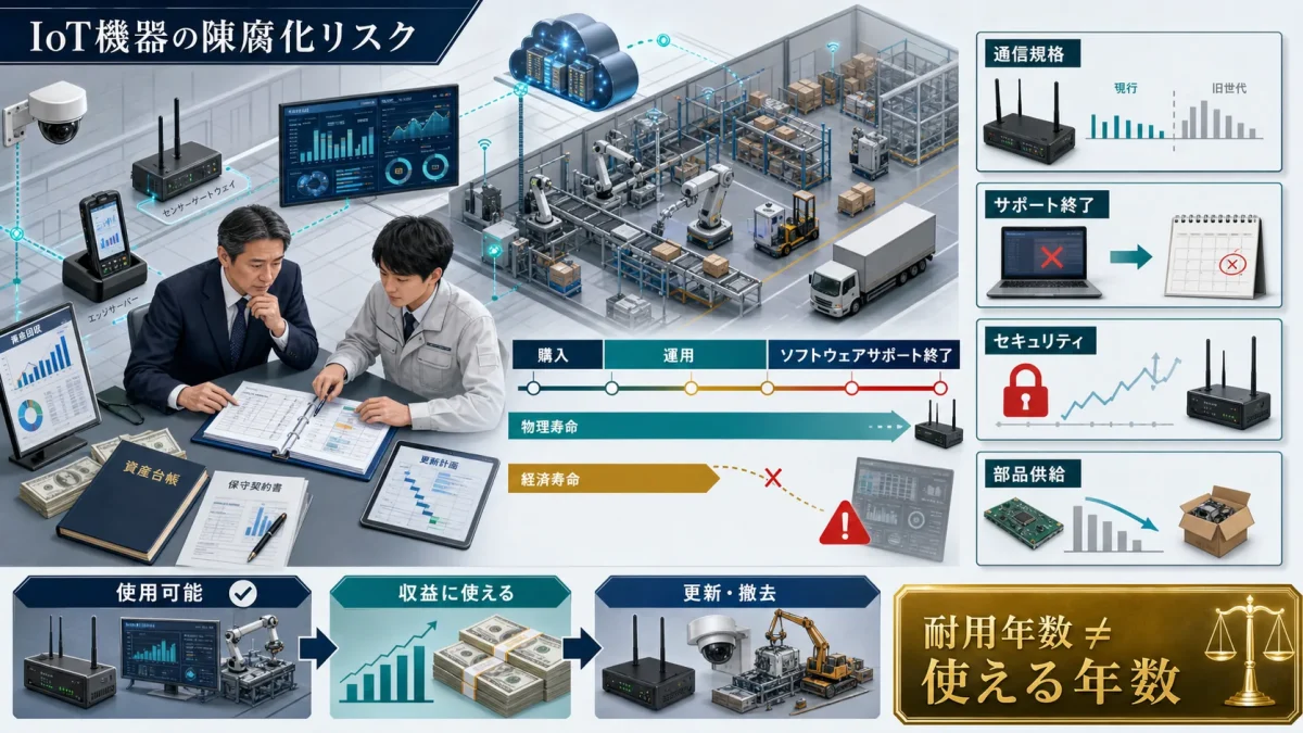 IoT機器は何年使える？陳腐化を招く5つのリスクと投資前の確認項目