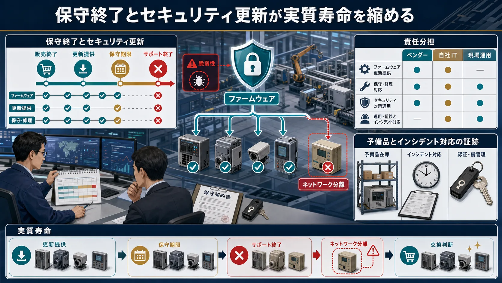 保守終了と部品不足を契約前に見抜く