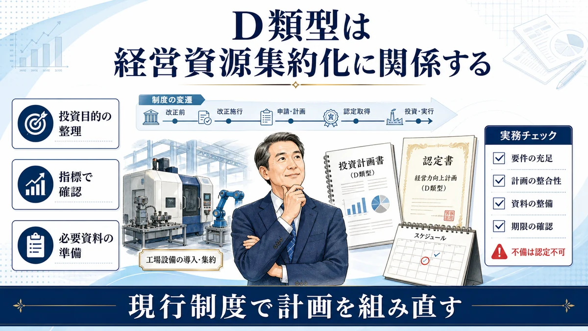 D類型は経営資源集約化に関係する