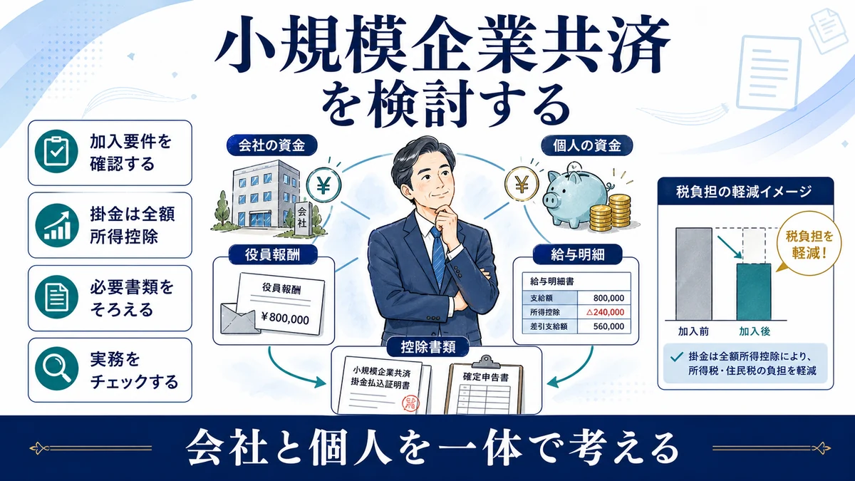 小規模企業共済を検討する