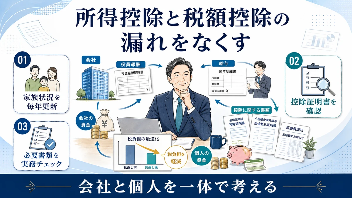所得控除と税額控除の漏れをなくす