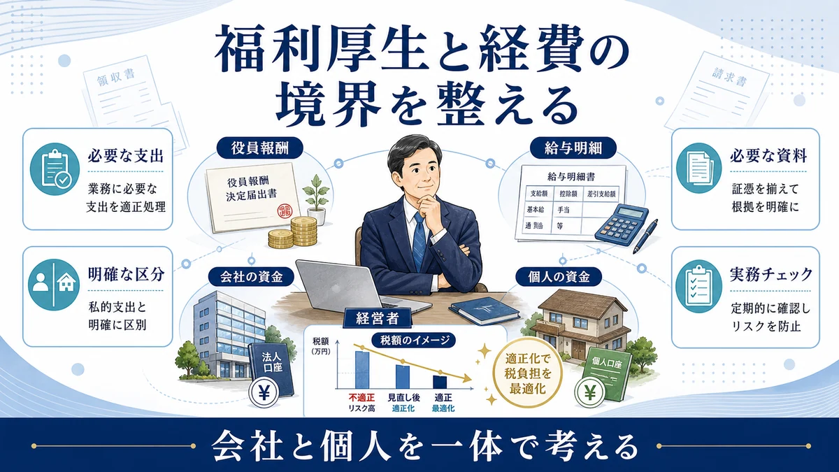 福利厚生と経費の境界を整える