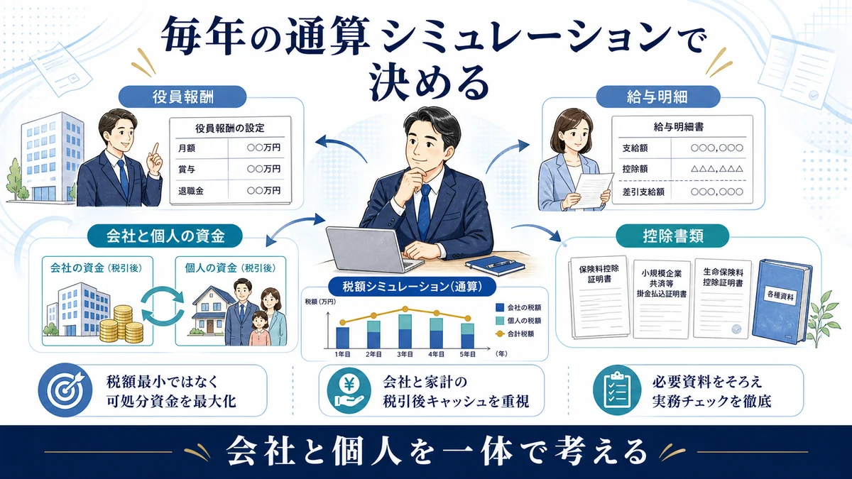 毎年の通算シミュレーションで決める