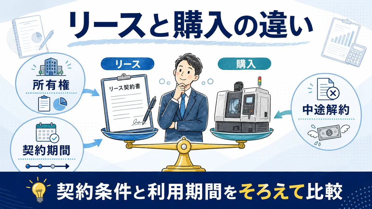 リースと購入の違いを最初に整理する