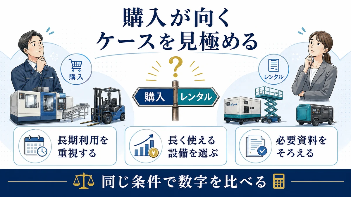 購入が向くケースを見極める