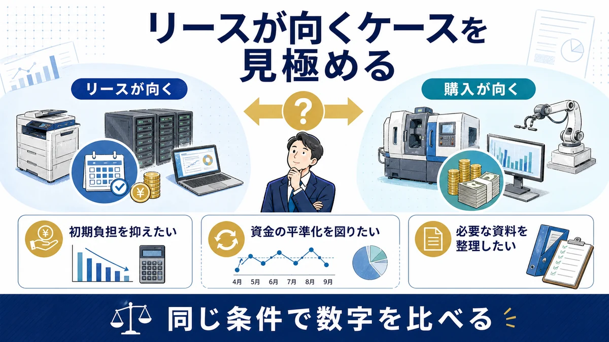 リースが向くケースを見極める