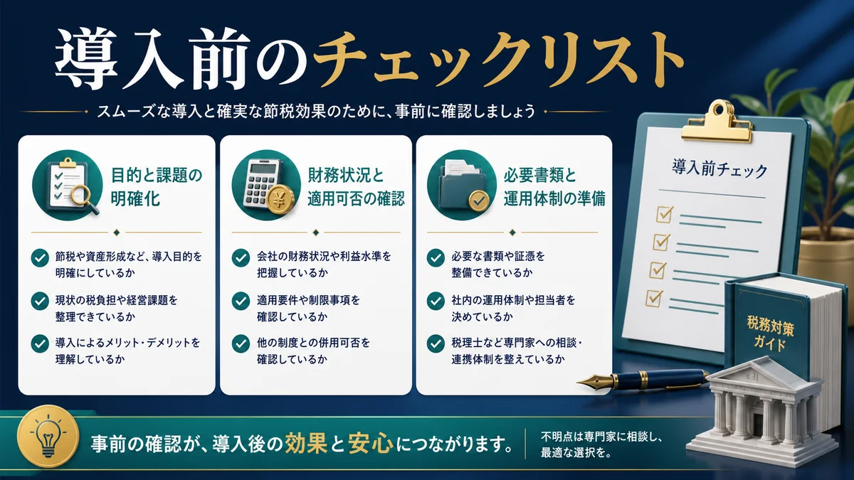 導入前のチェックリスト
