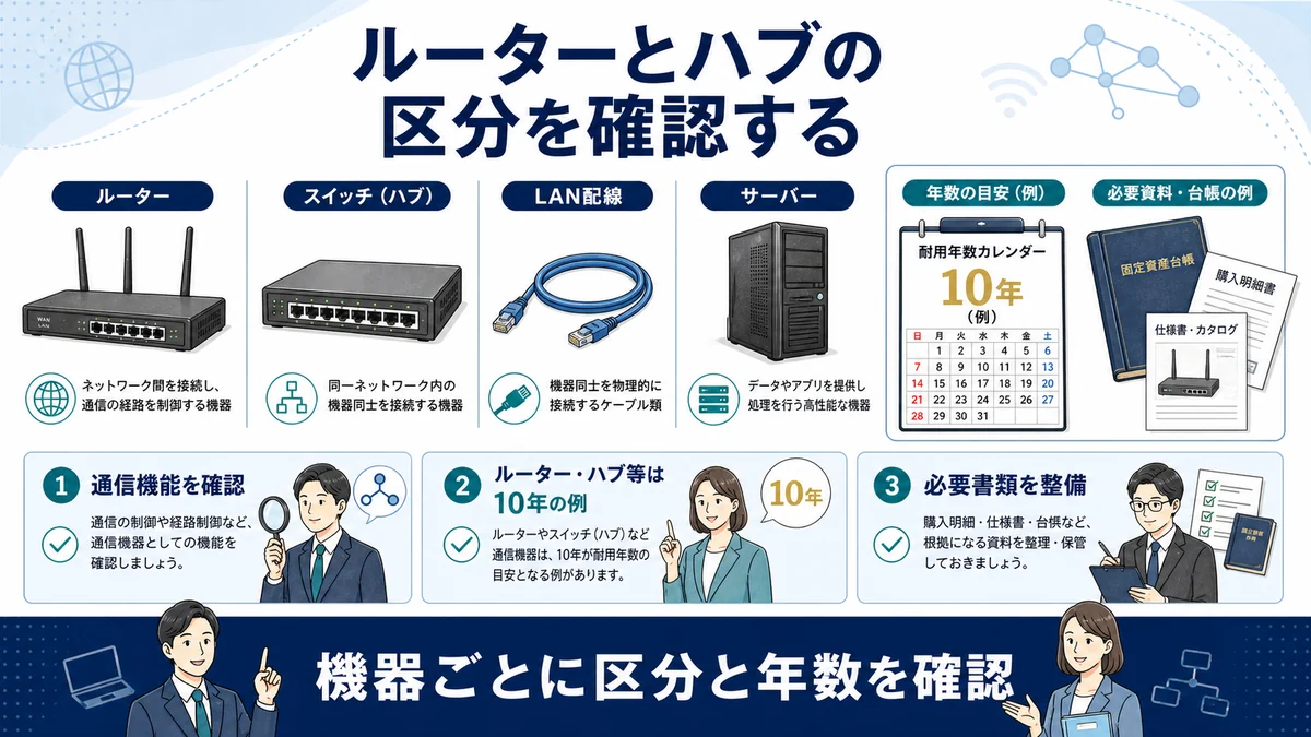 ルーター・ハブは10年