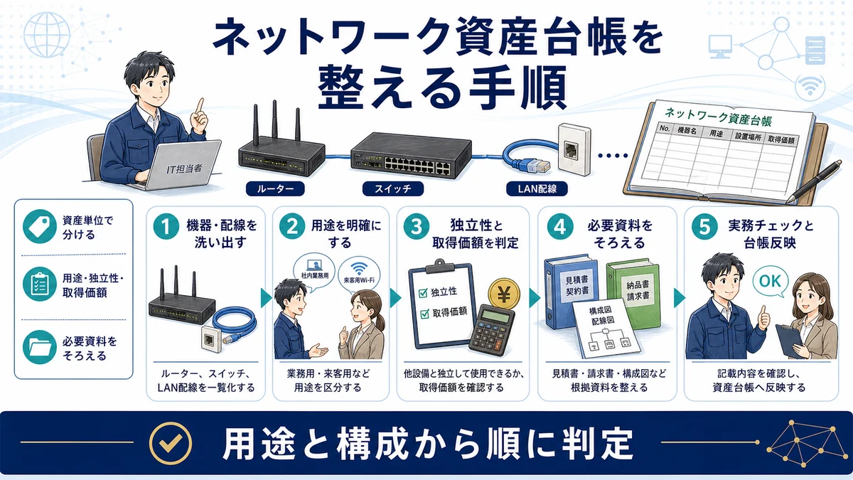 交換時は旧資産を除却する