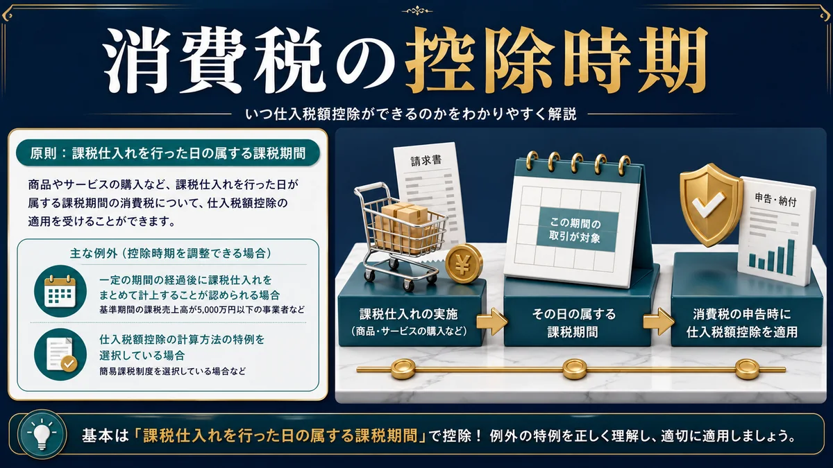 消費税の控除時期