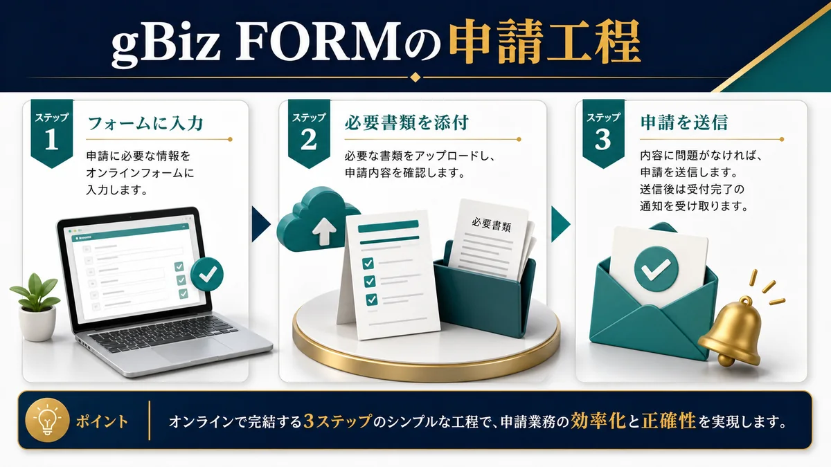 gBiz FORMの申請工程
