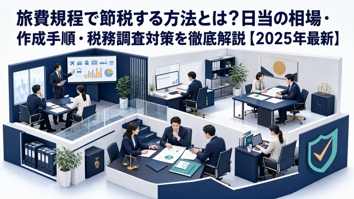 旅費規程で節税する方法とは？日当の相場・作成手順・税務調査対策を徹底解説【2025年最新】