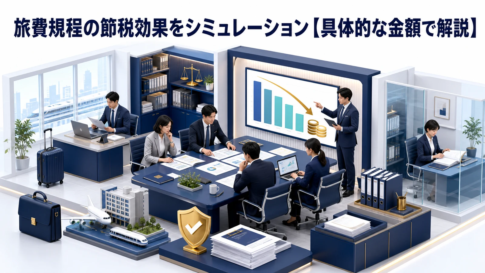 旅費規程の節税効果をシミュレーション【具体的な金額で解説】
