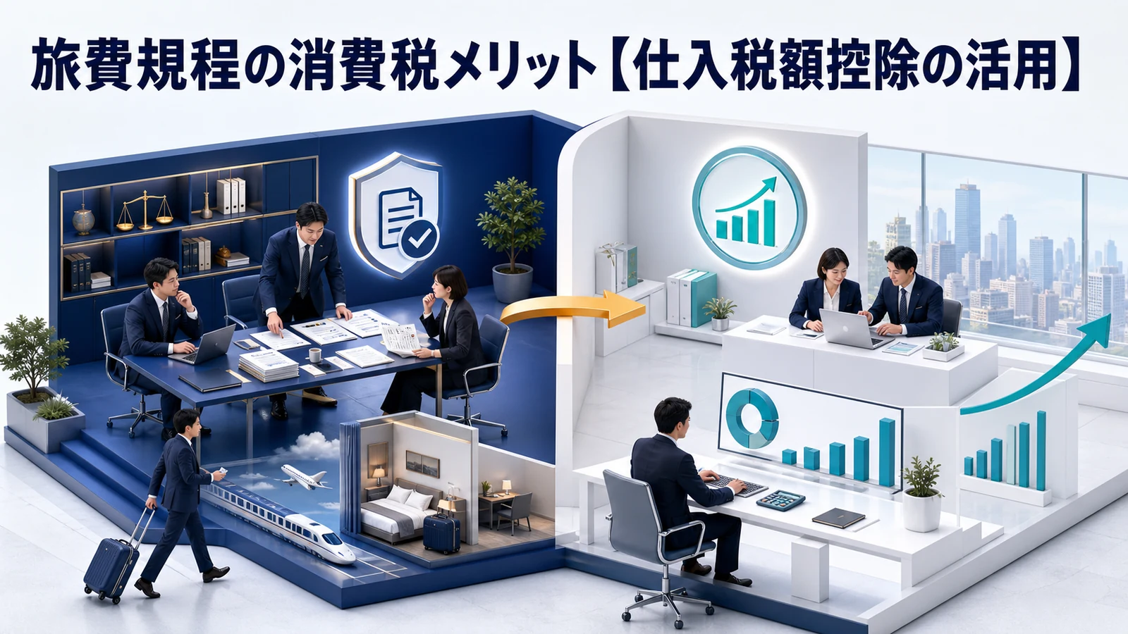 旅費規程の消費税メリット【仕入税額控除の活用】