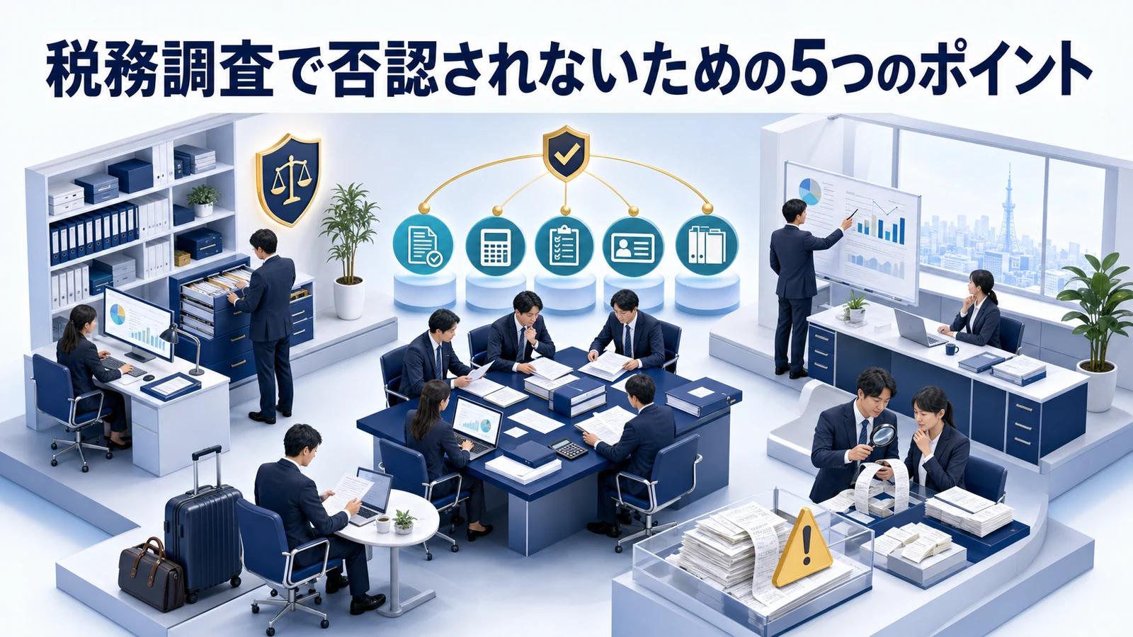 税務調査で否認されないための5つのポイント