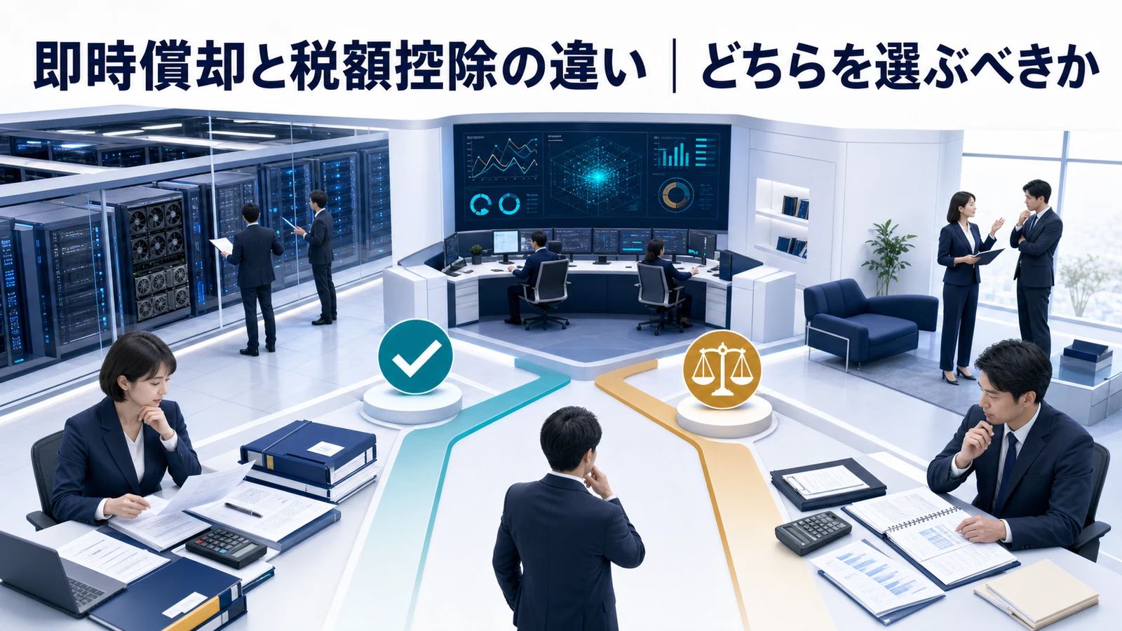 即時償却と税額控除の違い｜どちらを選ぶべきか