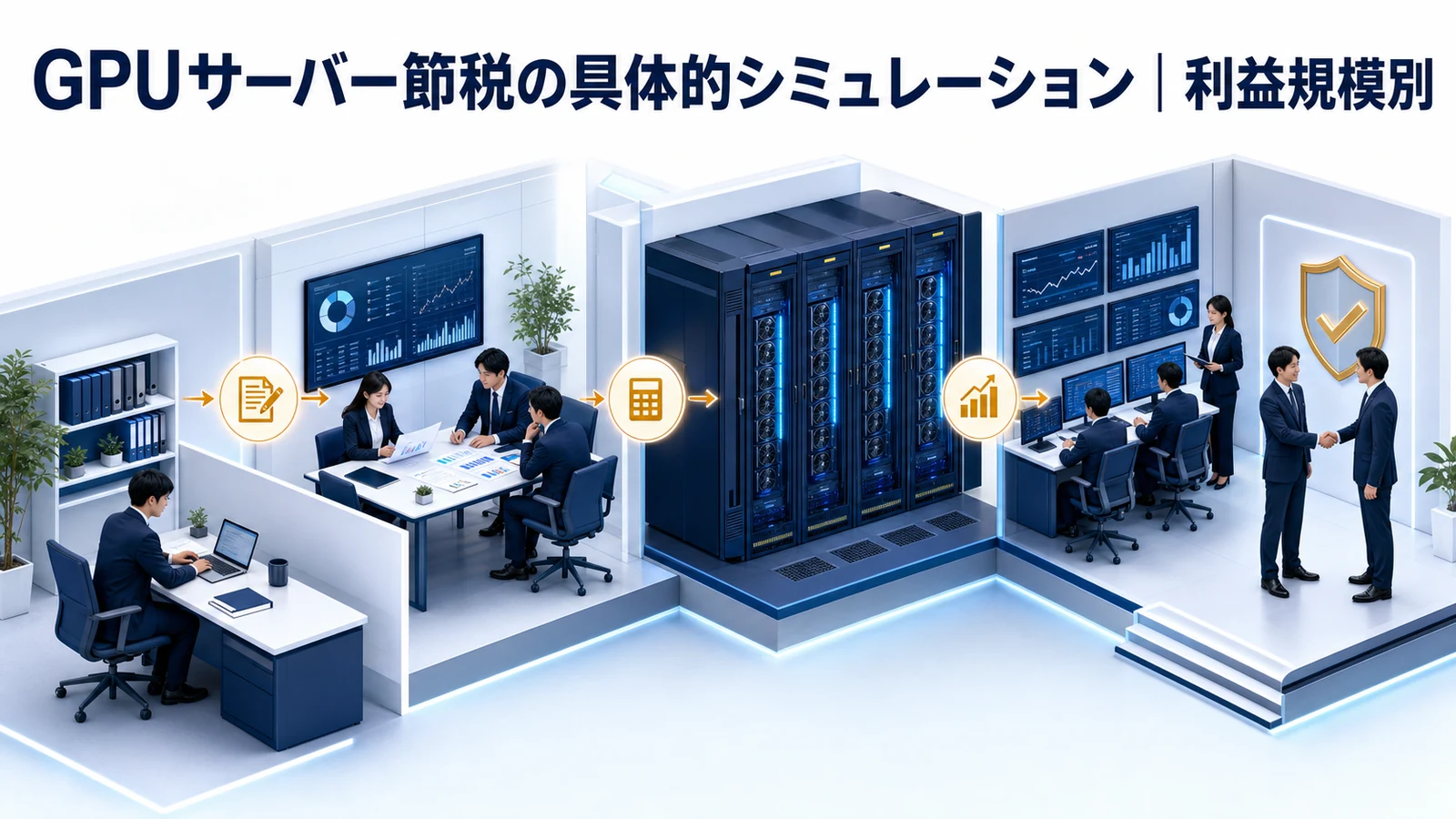 GPUサーバー節税の具体的シミュレーション｜利益規模別