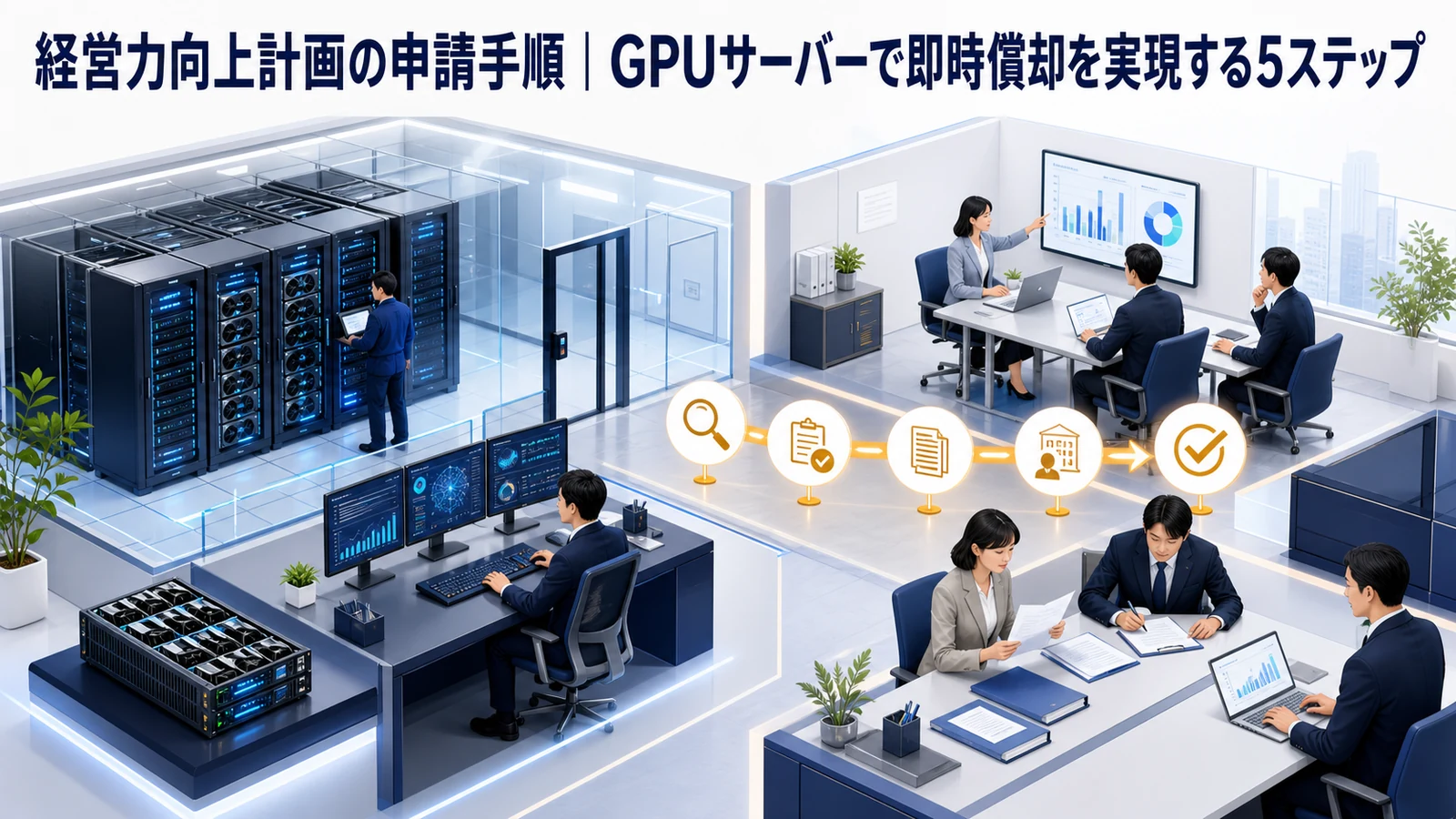 経営力向上計画の申請手順｜GPUサーバーで即時償却を実現する5ステップ