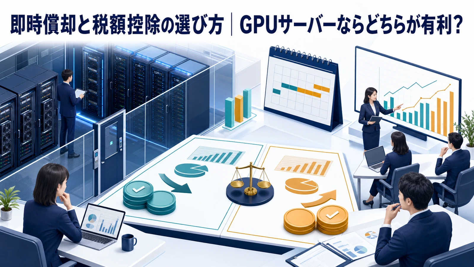 即時償却と税額控除の選び方｜GPUサーバーならどちらが有利？