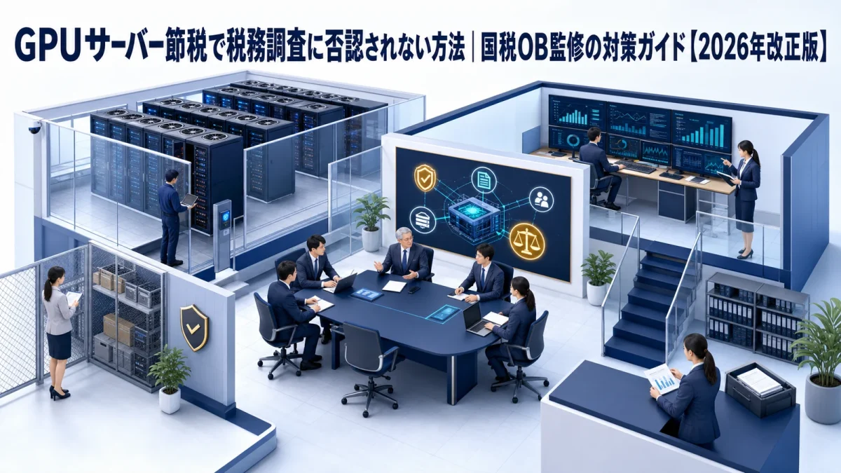 GPUサーバー節税で税務調査に否認されない方法｜国税OB監修の対策ガイド【2026年改正版】