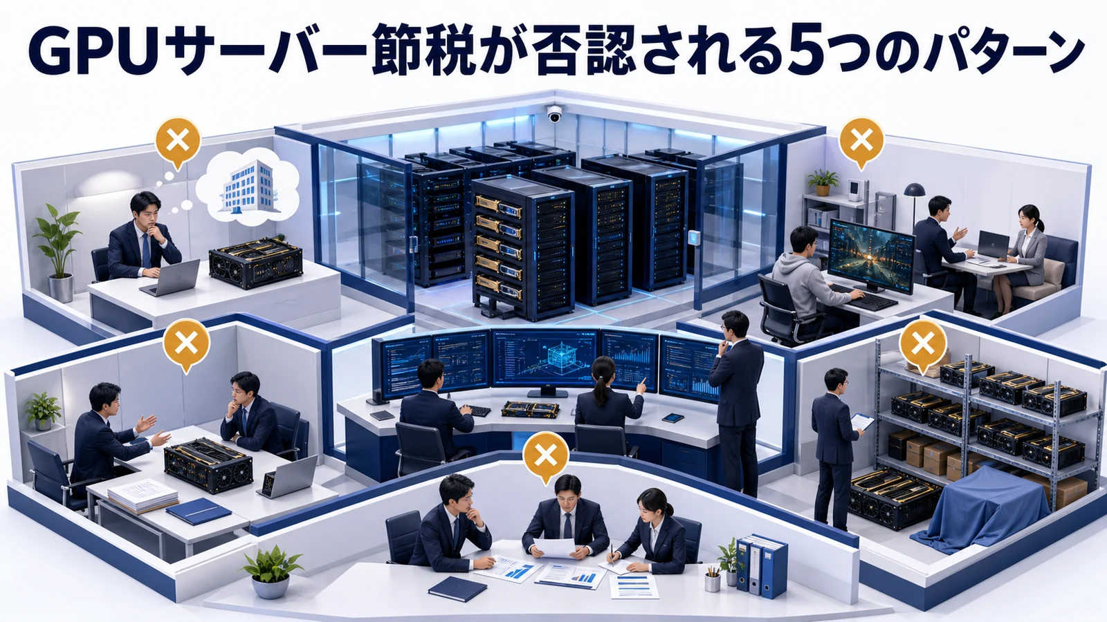 GPUサーバー節税が否認される5つのパターン
