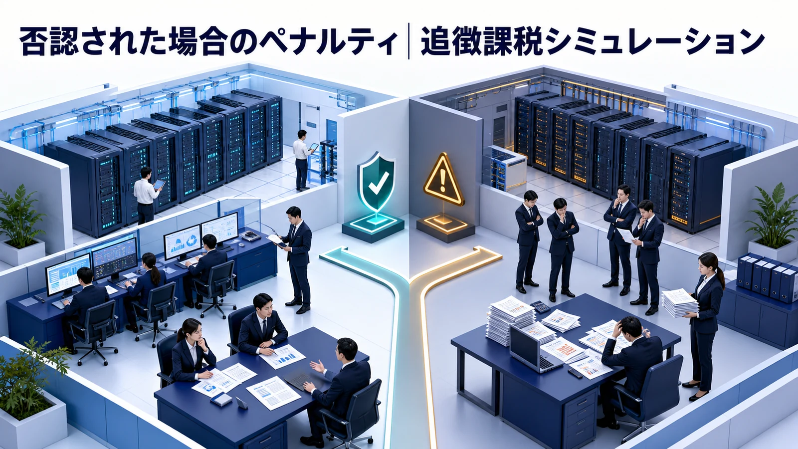 否認された場合のペナルティ｜追徴課税シミュレーション