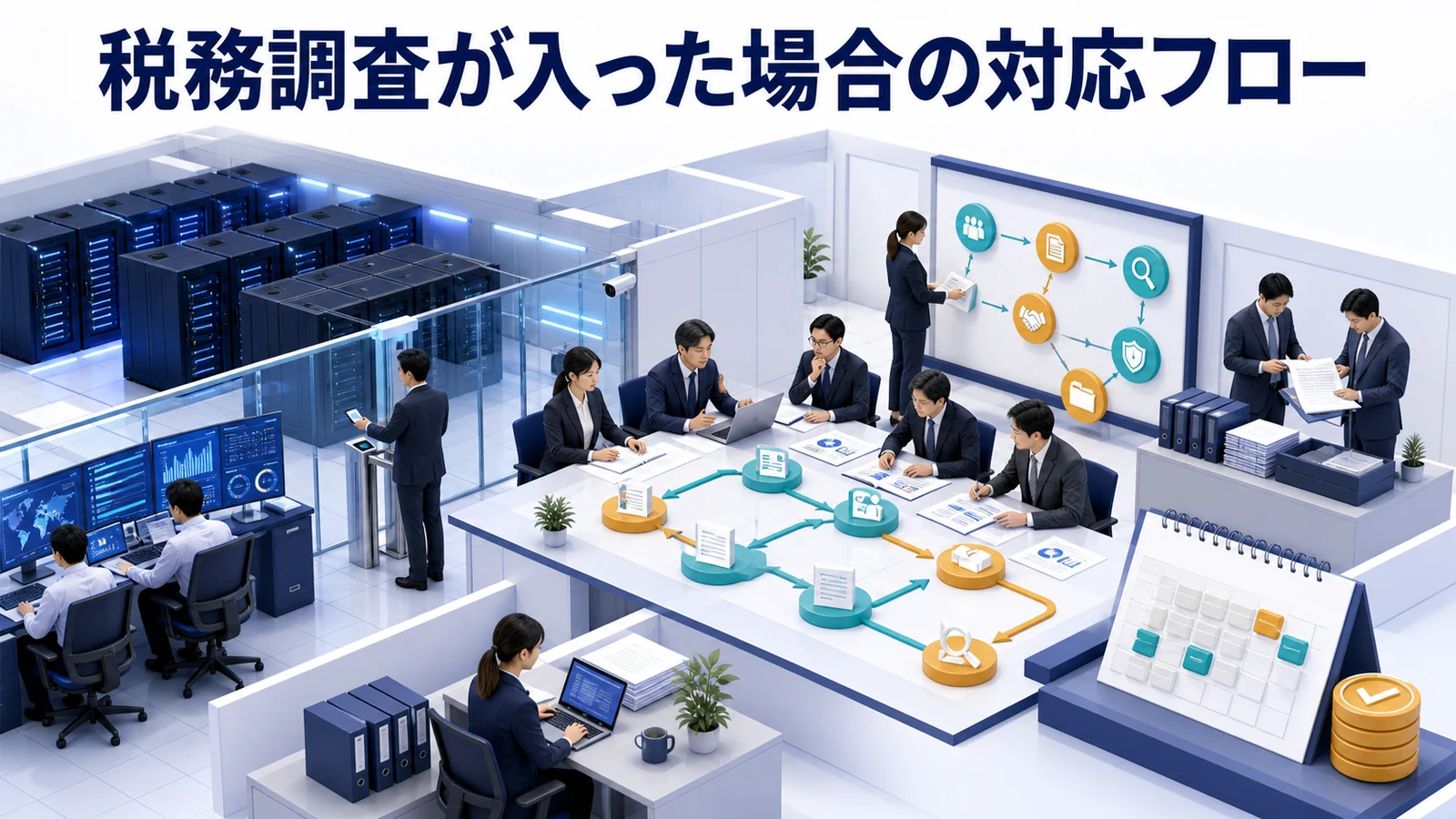 税務調査が入った場合の対応フロー