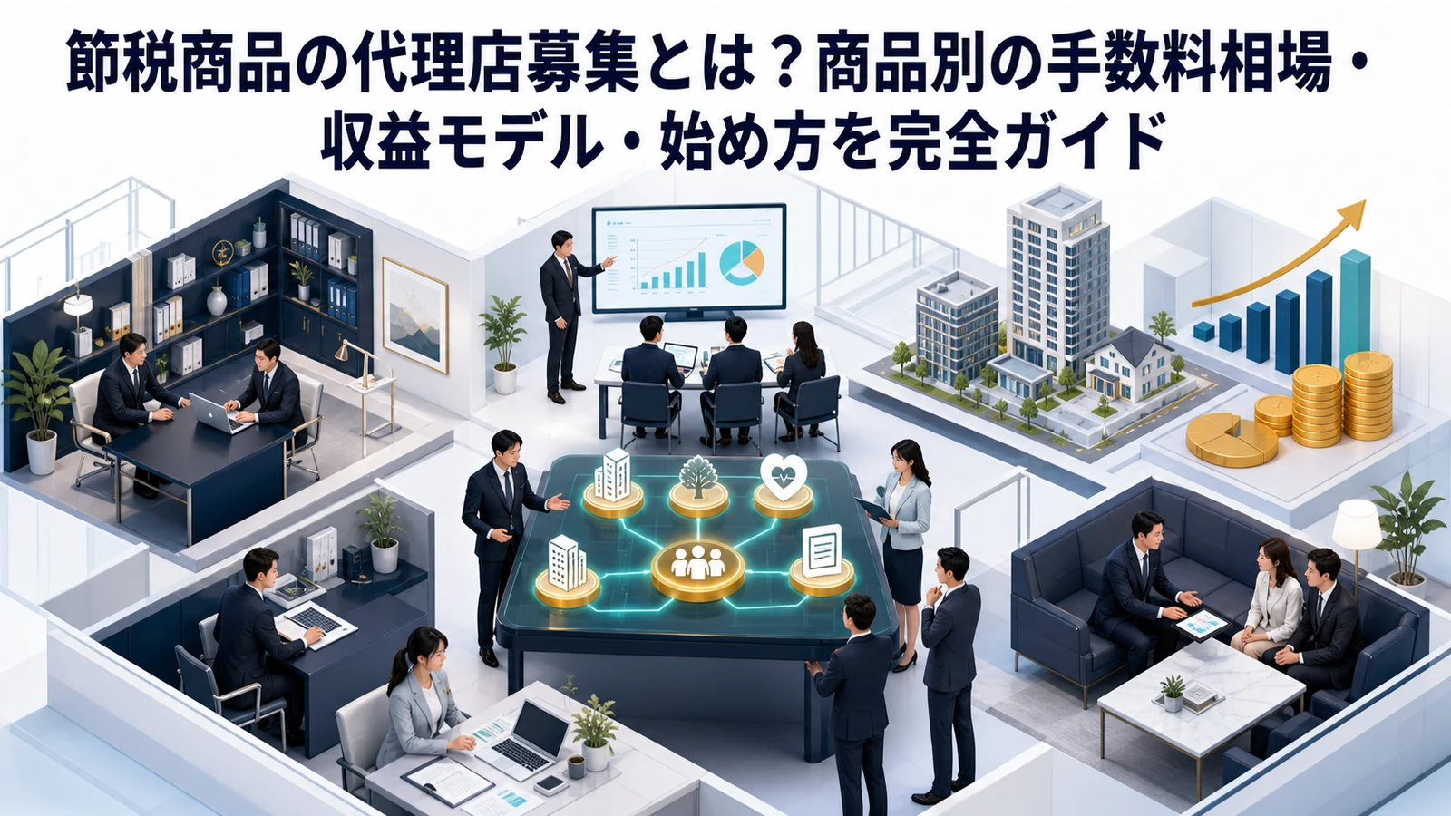 節税商品の代理店募集とは？商品別の手数料相場・収益モデル・始め方を完全ガイド