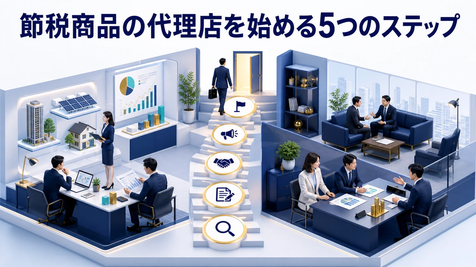 節税商品の代理店を始める5つのステップ