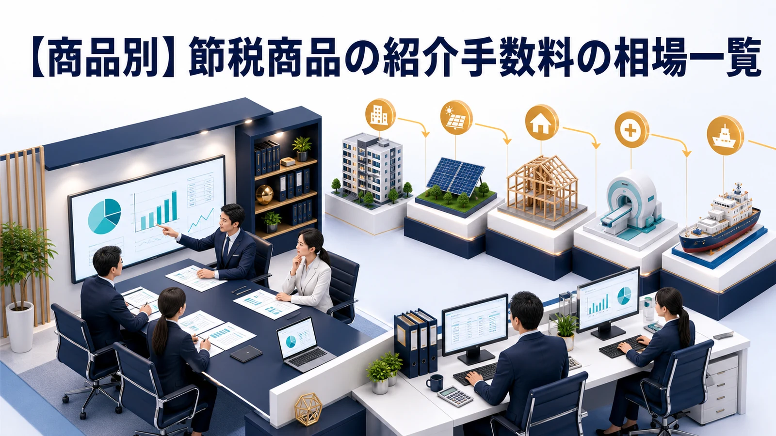 【商品別】節税商品の紹介手数料の相場一覧
