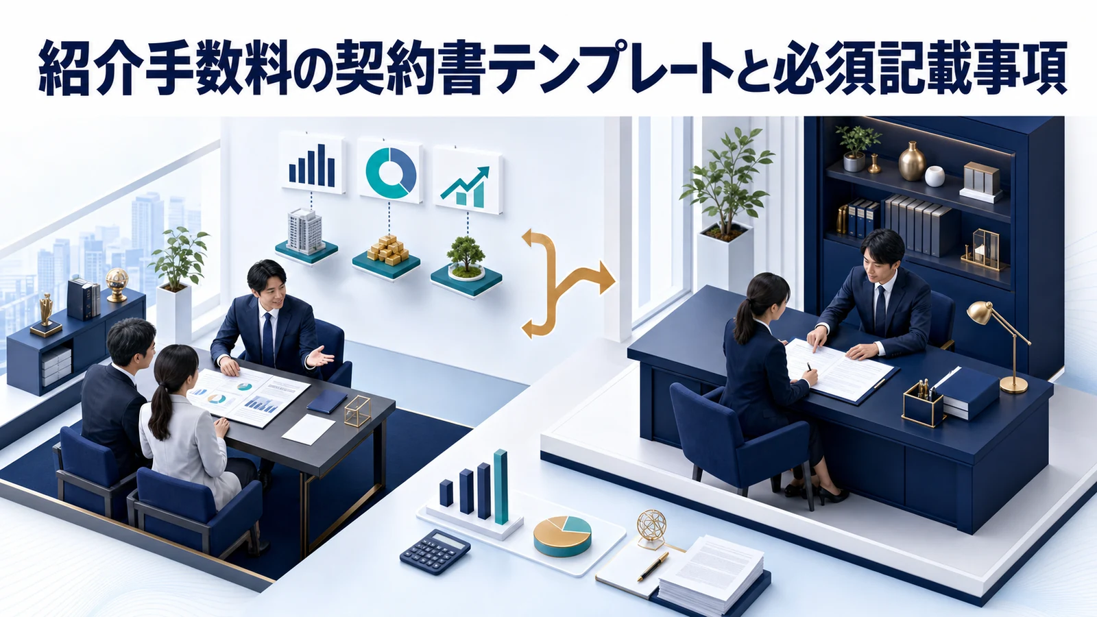紹介手数料の契約書テンプレートと必須記載事項