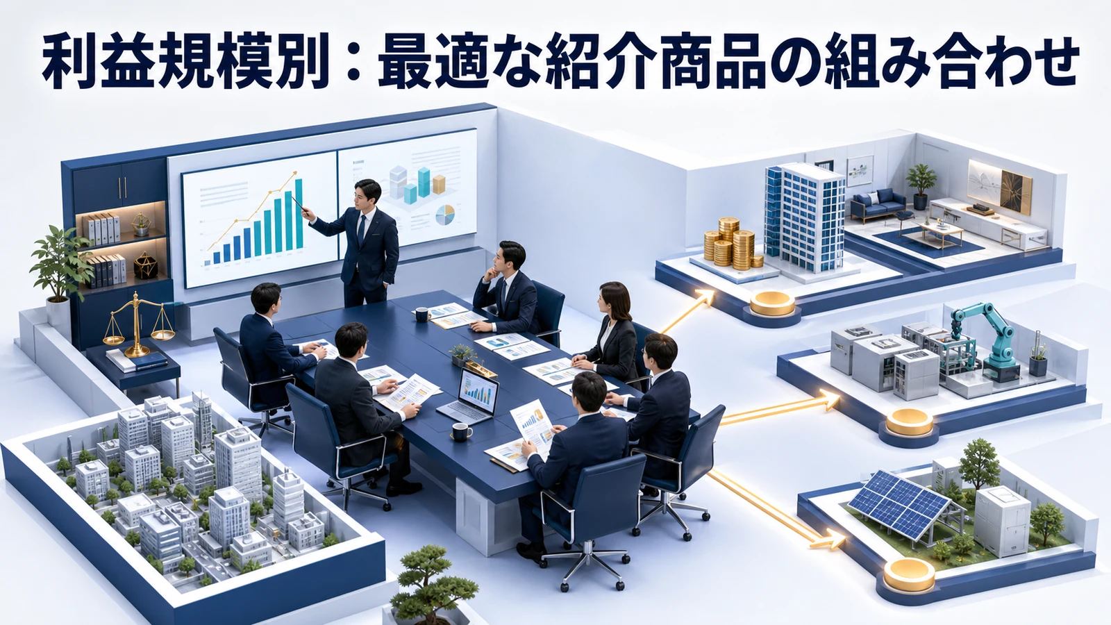 利益規模別：最適な紹介商品の組み合わせ